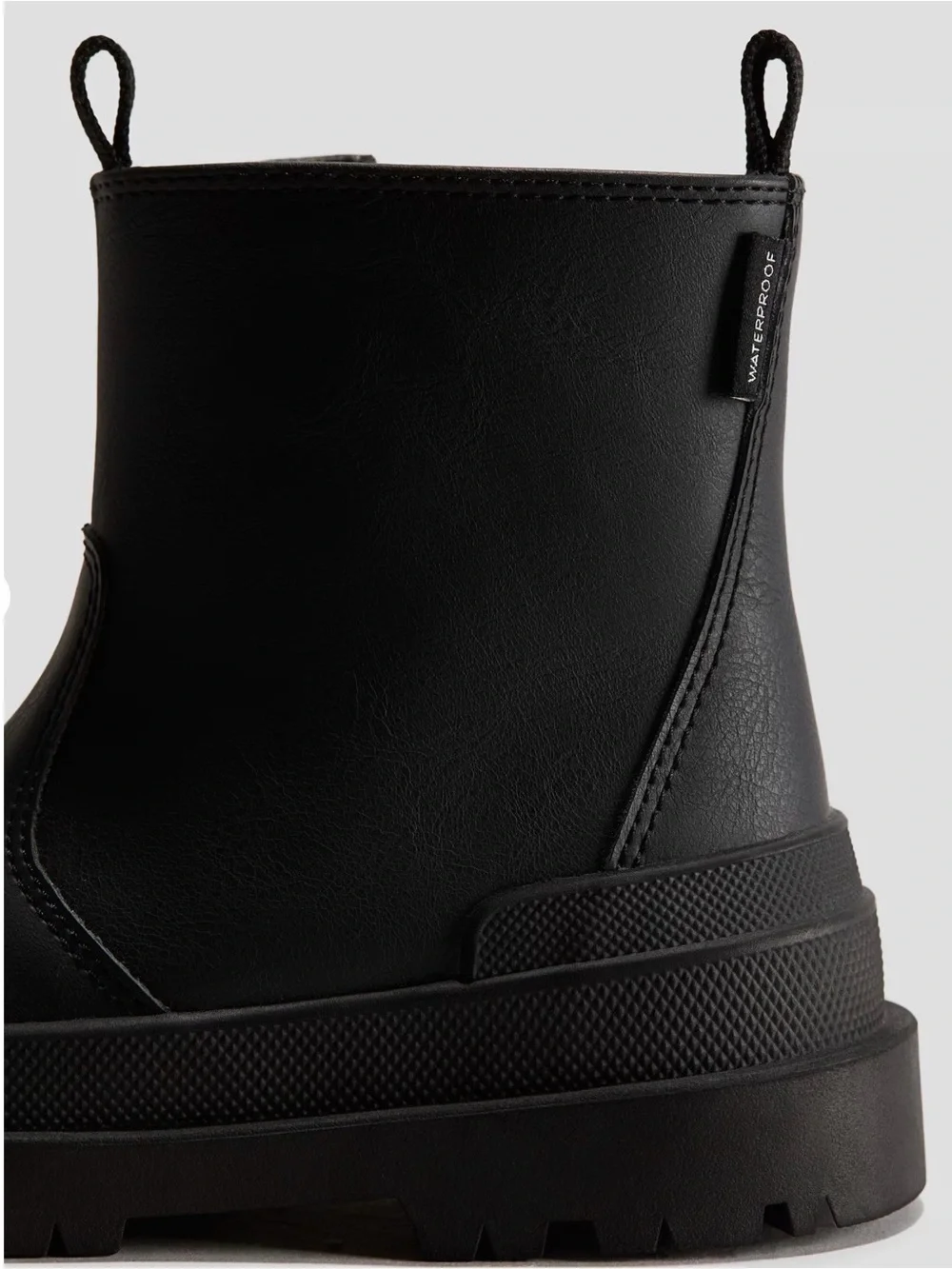 H&M Black Kid’s Chelsea-Style Rain Boots Size 12.5